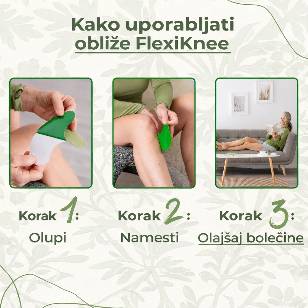 FlexiKnee™️ – Naravni obliži za lajšanje bolečin v kolenih