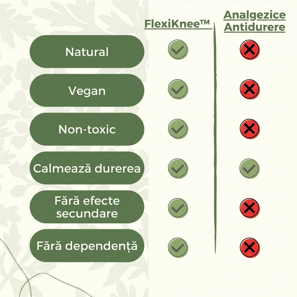 FlexiKnee™️ – Plasturi naturali pentru ameliorarea durerilor de genunchi