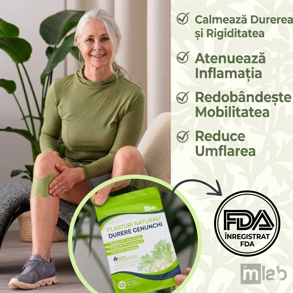 FlexiKnee™️ – Plasturi naturali pentru ameliorarea durerilor de genunchi